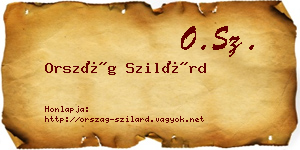 Ország Szilárd névjegykártya